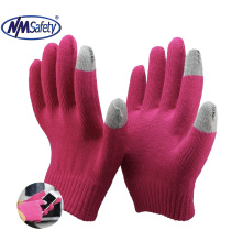 NMSAFETY Winter use cotton knitted liner touch screen gloves